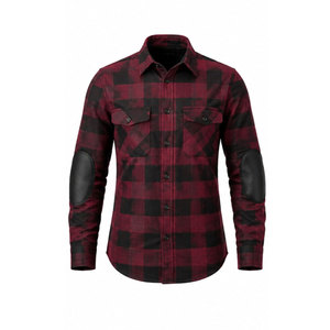 เสื้อเชิ้ตขี่มอเตอร์ไซค์แขนยาวสำหรับผู้ชาย ผ้าฝ้าย 100% สไตล์ไฮสตรีท ระบายอากาศได้ดี ทนทาน - Product Image 2