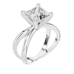 Bague en diamant de laboratoire taille princesse 3 carats pour femme, diamant CVD VVS-VS EF, or 18 carats, 14 carats, 10 carats et argent 925, rose, jaune, blanc - Product Image 4