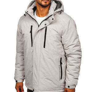 Abrigos acolchados impermeables cálidos de invierno con logotipo personalizado para hombre, chaqueta para hombre, chaqueta acolchada de burbujas acolchada de lana a prueba de viento 2025 - Product Image 3