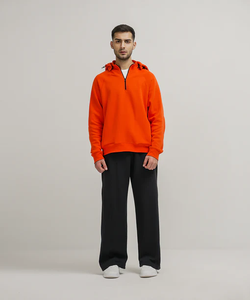 Sudadera con Capucha Personalizada para Hombre, Talla Grande, de Algodón y Felpa, Antiencogimiento, Transpirable, con Bolsillo Delantero, Etiqueta Privada OEM, Deportiva e Informal - Product Image 4