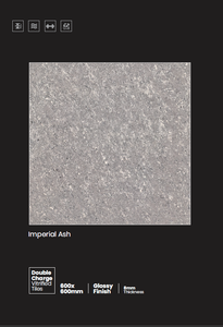Carrelage en céramique émaillée brillante 60x60 Porcelanto 600x600mm pour sol Carreaux en porcelaine de marbre standard - Product Image 3