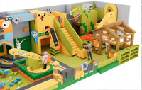 Aire de jeux intérieure sur le thème de la construction Diggerland avec piscine à sable, centre de jeux pour enfants avec pelle et grue interactives
