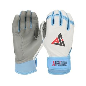 Logo personnalisé Meilleurs gants de frappeur de baseball à manchette courte Professionnels en vrac Vente en gros Gants de frappeur en cuir véritable pour jeunes adultes - Product Image 1