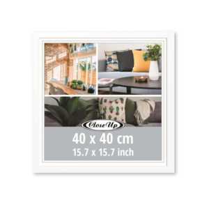 Marco de Madera Blanco de 40x40 cm para Cuadros, Estilo Simple y Creativo, Marco para Colgar Pósteres, para Fotos A4, A3, 6x8 - Product Image 3