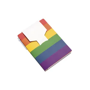 Blocco Note Arcobaleno Personalizzato con Adesivi e Penna, Gadget Promozionali Personalizzabili - Product Image 1
