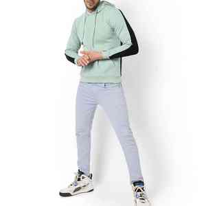 Sweat à capuche thermique personnalisé pour homme 2025, couleur unie, hiver, écologique, séchage rapide, coton brodé, polyester/coton - Product Image 4