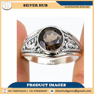 925ทำด้วยมือพลอยบุษราคัมแข็งคุณภาพสูงเครื่องประดับเงินแท้18K ชุบทอง18K - Product Image 2