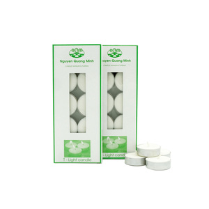 Juego de 10 velas de candelita sin perfume básicas personalizadas, entrega rápida desde Vietnam, decoración del hogar para iluminación de Año Nuevo, cera de Palma hecha - Product Image 5