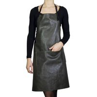 Tablier de coiffeur en cuir de grande taille, haute qualité, noir, gris, Design uni, multifonction, lavable, réglable