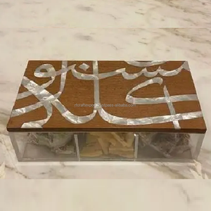 Vente en gros de boîtes en résine personnalisées de bonne qualité boîtes à dessert pour cadeaux de l'Aïd du ramadan - Product Image 3