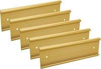 Support de plaque nominative traditionnel en laiton à fixer au mur pour porte de bureau, finition antique plaquée or, fabrication OEM, lettrage en relief