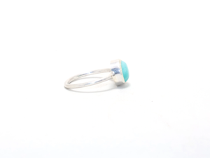 Bague en argent sterling 925 véritable Bague en amazonite Minimalist Wholesale Silver Jewelry Fine Finger Gift Item - Product Image 2