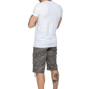 Nouveaux shorts d'été pour hommes, décontractés, taille mi-haute, 6 poches, uni, respirant, polyester/coton - Product Image 6