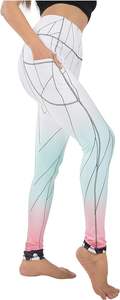 กางเกงโยคะเอวสูงของผู้หญิงกางเกงออกกำลังกายแบบแห้งเร็วระบายอากาศได้ดีลายพื้นยืดหยุ่นสำหรับวิ่ง - Product Image 3