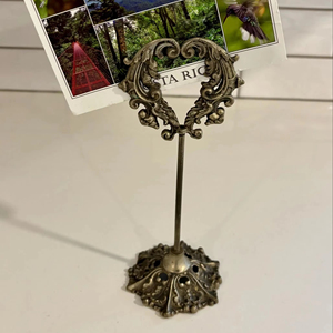 Porte-cartes industriel en métal de style vintage présentoir pour Menus Table Number Party Events Restaurants Office and Home Decor - Product Image 1