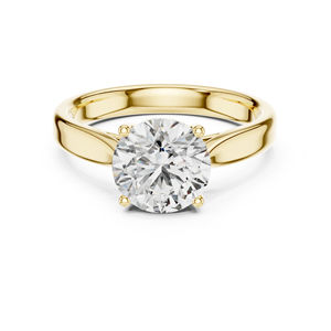 Anillo de Oro Rosa de 14K con Diamante Cultivado en Laboratorio de 2.1 Ct |   Anillo de Boda y Aniversario Clásico con Certificado IGI |   Diamante Cultivado Nuevo - Product Image 2