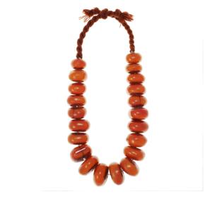 Collier artisanal en corne de buffle d'eau de style religieux africain, style bouddhiste, écologique, multicolore, couleur personnalisée - Product Image 4