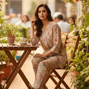 Cotton Printed Light Work Casual Wear Co Ord Set Collection Catálogo completo disponible a precio mayorista, Co-Ord set al por mayor. - Product Image 2