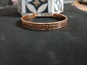 High Quality Pure <b>Copper</b> Magnetic Therapy <b>Bracelet</b> <b>For</b> Arthritis Relief Handmade Mesh Pattern Adjustable Bangle Cuff <b>For</b> <b>Men</b> - Product Image 5