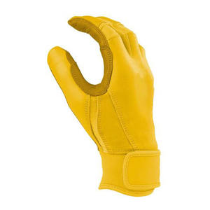 Gants de frappe de baseball à manchette courte personnalisés avec logo, en cuir véritable, professionnels, vente en gros, pour jeunes et adultes - Product Image 5