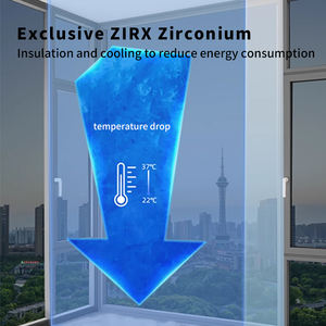 <span class=keywords><strong>Film</strong></span> pour fenêtres en verre PET ZIRUI SLIVER 20 2 Mil avec protection UV et isolation thermique pour les fenêtres des immeubles de bureaux - Auto-adhésif durable - Product Image 2