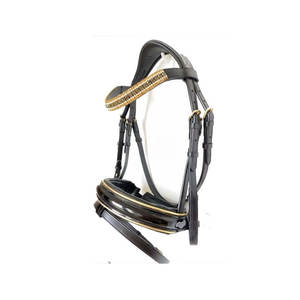 Brida ecuestre de diseñador elegante, cuero de alta calidad, doma de caballo duradera, tipo occidental, costuras transpirables y elegantes - Product Image 3