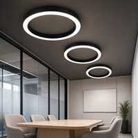 Luminaire suspendu LED circulaire pour salles de formation, salles de classe et bureaux
