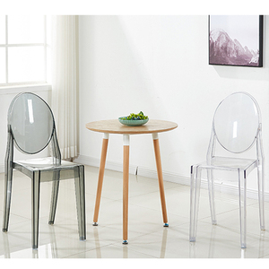 Silla de Plástico Transparente GCF112 de Alta Calidad, Diseño Suave y Lujoso, Apilable, para Restaurante o Villa, Material PP - Product Image 4