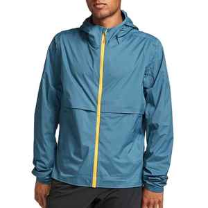 Veste coupe-vent avec doublure en maille, taille plus, bloc de couleur, respirante, décontractée, pour homme, vêtements de sport décontractés pour homme - Product Image 1