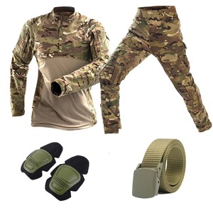 Trajes tácticos Camisas de combate Uniforme Traje Hombres Camuflaje Tatico Tops Airsoft Multicam Force Paintball Camo Pantalones de caza - Product Image 1