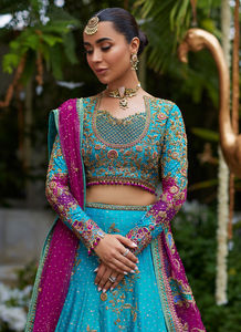 Pakistani <span class=keywords><strong>asiatico</strong></span> tradizionale Lehenga Choli per abiti da sposa <span class=keywords><strong>o</strong></span> feste - Product Image 5