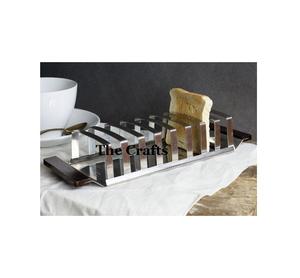 Support à pain en acier inoxydable couleur argent, design classique, pour cuisine et hôtellerie - Product Image 2