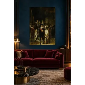 Stampa su tela verticale del dipinto 'La Guardia Notturna' di Fida <span class=keywords><strong>Rembrandt</strong></span> - Product Image 4