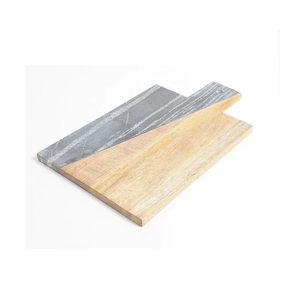 Prix le plus bas Look élégant planche à découper Design moderne vaisselle planche à découper couleur blanc et marron fabriqué à la main - Product Image 3