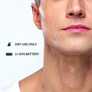 Afeitadora Eléctrica Recargable USB para Hombre, con Batería de Litio-Ion, Doble Cuchilla, en Alemán, IPX7, para Afeitar la Cara - Product Image 1