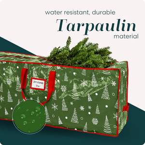 Bolsa de Almacenamiento para Árbol de Navidad, para Árboles Artificiales de 9 Pies, Material Resistente e Impermeable con Cremallera y Asa de Transporte - Product Image 3