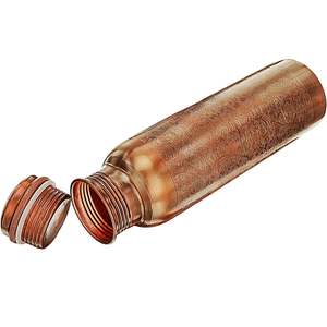 ขวดน้ำทองแดงที่ออกแบบอย่างเรียบง่ายและสง่างามพร้อมกล่องและถุงปอกระเจาขนาดมาตรฐานกันการรั่วอุปกรณ์สำหรับดื่มทองแดง - Product Image 6