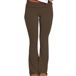 กางเกงแฟชั่นทรงขาบาน รุ่นใหม่มาแรงสำหรับผู้หญิง ขายดี ทรงสกินนี่ ขาบานสูง ผ้าโพลีเอสเตอร์ ไซส์พลัส ปี 2026 NURAK SPORTS - Product Image 2