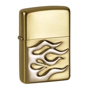 Encendedor Dorado con Relieve de Llama 3D - Acabado Metálico de Dos Tonos - Encendedor Profesional Resistente al Viento al por Mayor - Product Image 3
