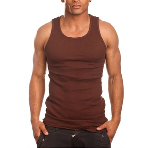 Débardeurs pour hommes à col en V, sans manches, très vendus, nouveaux vêtements de sport populaires pour la salle de sport, couleur unie, polyester/coton, débardeur musculaire respirant - Product Image 2