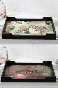 Bandeja de Madera Pulida Ecológica, Auténtica, Hecha a Mano por Habilidosos Artesanos de Crafts Galore, Disponible para la Venta a Precio Económico - Product Image 5