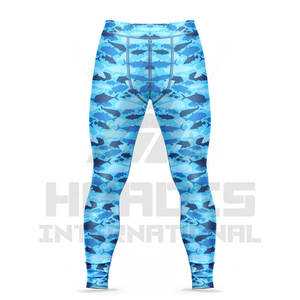 Mallas de cintura alta de colores sólidos de alta calidad para hombre, ropa deportiva, mallas estampadas para hombre - Product Image 4