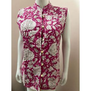 Haute qualité 100% coton Kantha tissé à la main veste d'hiver multicolore Midi longueur taille naturelle-vente en gros de confiance - Product Image 3