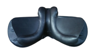 ADEEFA calidad superior tipo inglés salto doma silla de montar cuero negro tamaño personalizado suministro al por mayor Carreras de Caballos - Product Image 3