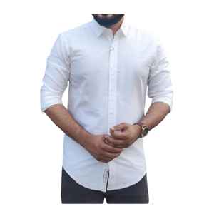 เสื้อเชิ้ตผ้าฝ้ายผ้าฝ้าย100% พลัสไซส์แขนยาวลำลองกันยับสำหรับผู้ชายปรับแต่งโลโก้ได้ตามต้องการ - Product Image 3