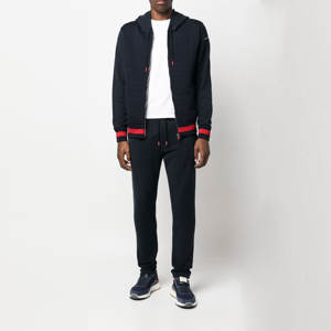 ชุดวิ่งออกกำลังกายแบบซิปมีฮู้ดสำหรับผู้ชายชุดออกกำลังกายแบบกำหนดเอง - Product Image 4