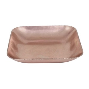 Bols de service de noix de luxe branche de feuille d'argent piédestal bol à salade de fruits décoratif avec conception à Double feuille - Product Image 4