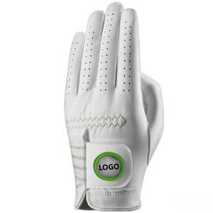 Guante de golf de cuero Cabretta Guante de golf personalizado Cabretta suave piel de oveja para hombres Mujer Guante de golf con logotipo personalizado - Product Image 3