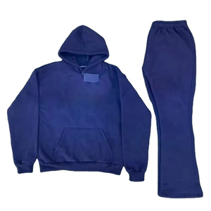 Sudadera con capucha Premium a prueba de viento, diseño personalizado, Logo bordado, lavado ácido, chándal para hombre, ropa de invierno anticontracción de peso pesado - Product Image 3