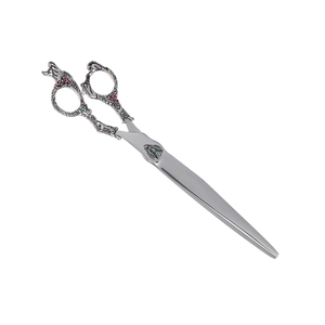 Ciseaux de toilettage de cheveux de barbier pour Animal Dragon poignée ciseaux de toilettage pour animaux de compagnie finition sable lames droites lame tranchante de qualité supérieure - Product Image 5